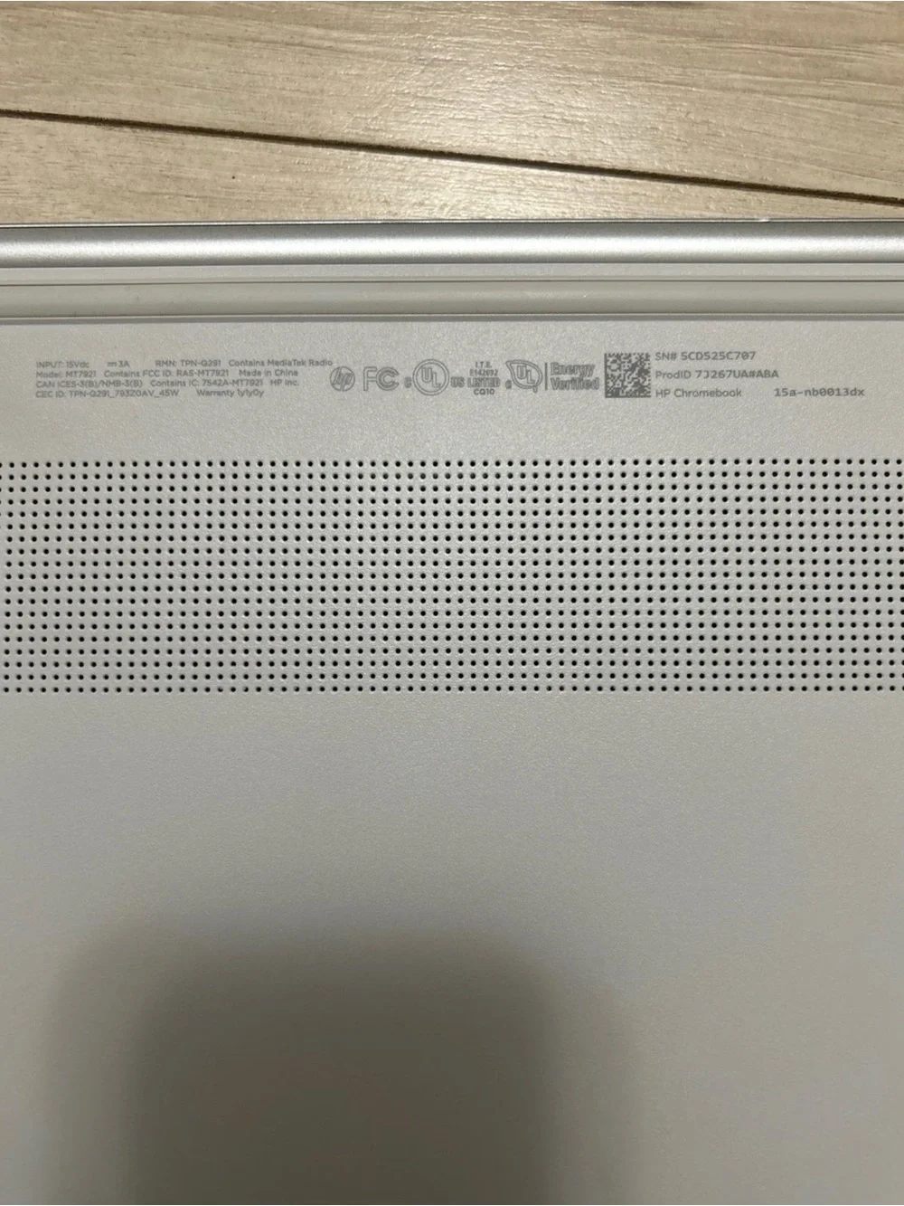HP Natural Silver 15.6